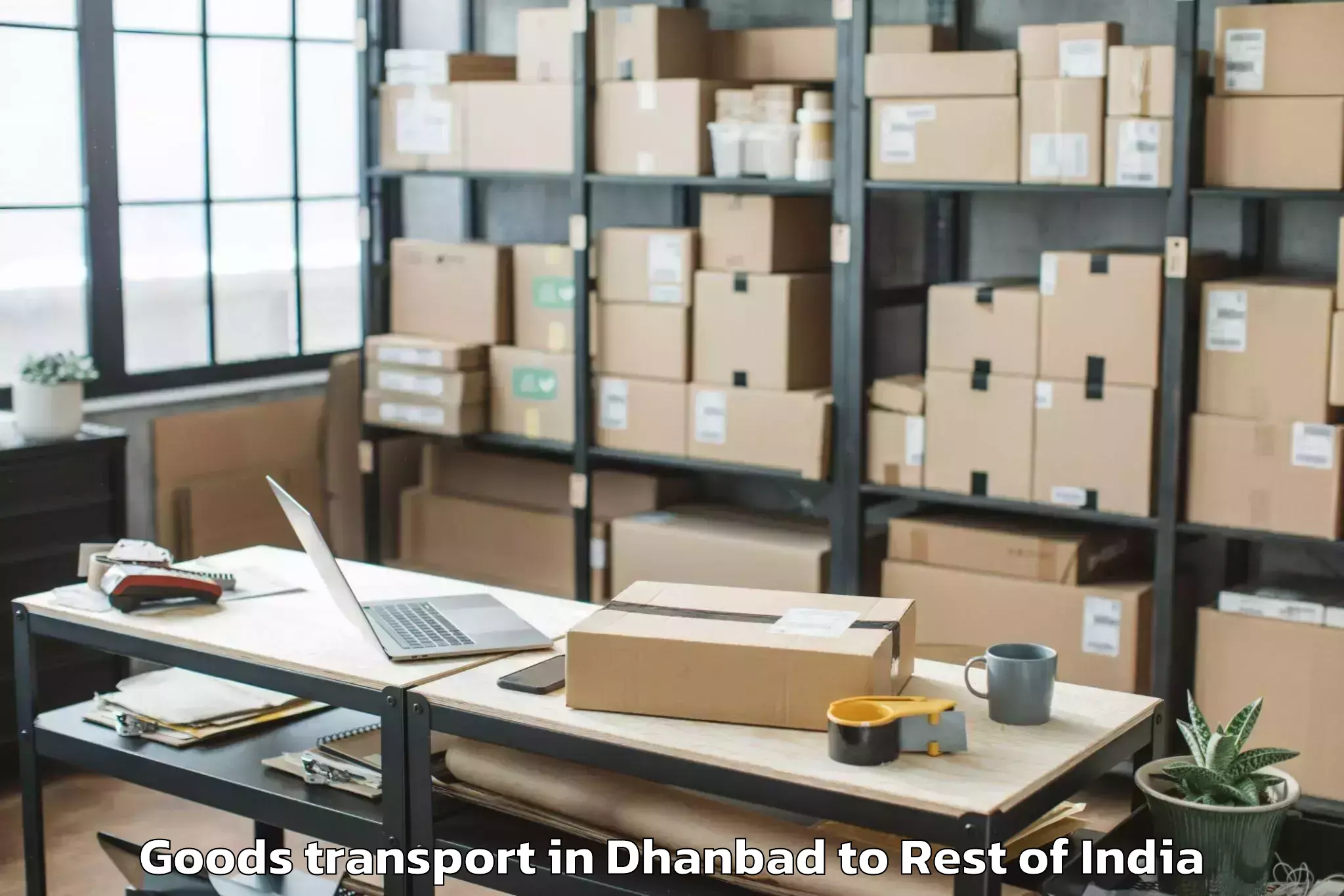 Easy Dhanbad to Bhadohi Nagar Palika Goods Transport Booking